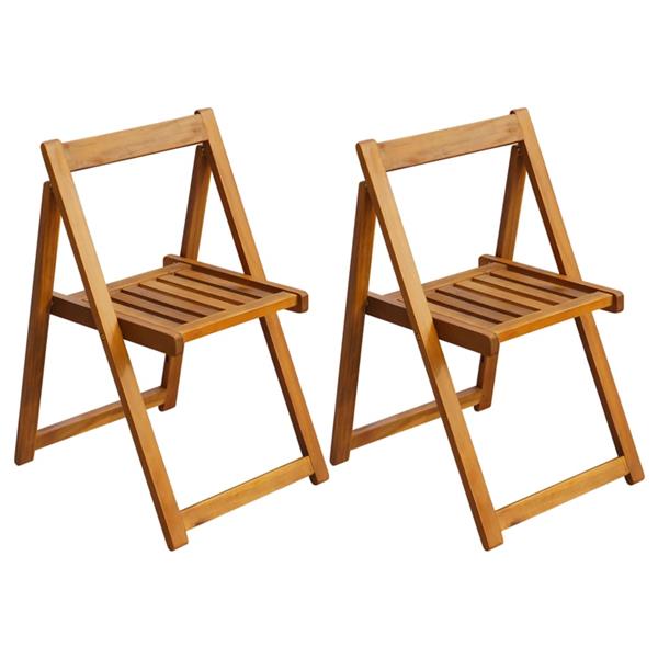 Grote foto vidaxl tuinstoelen inklapbaar 2 st massief acaciahout tuin en terras tuinmeubelen