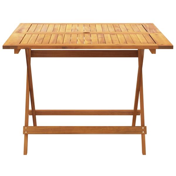 Grote foto vidaxl 5 delige tuinset massief hout en stof beige tuin en terras tuinmeubelen