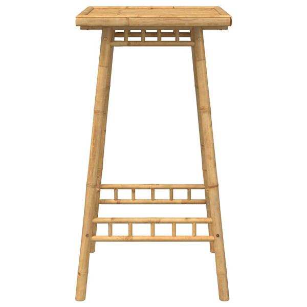 Grote foto vidaxl bartafel voor buiten vierkant 55x55x100 cm bamboe tuin en terras tuinmeubelen