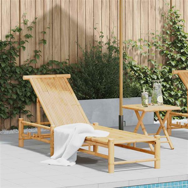 Grote foto vidaxl ligbed 55x199x30 cm bamboe tuin en terras tuinmeubelen