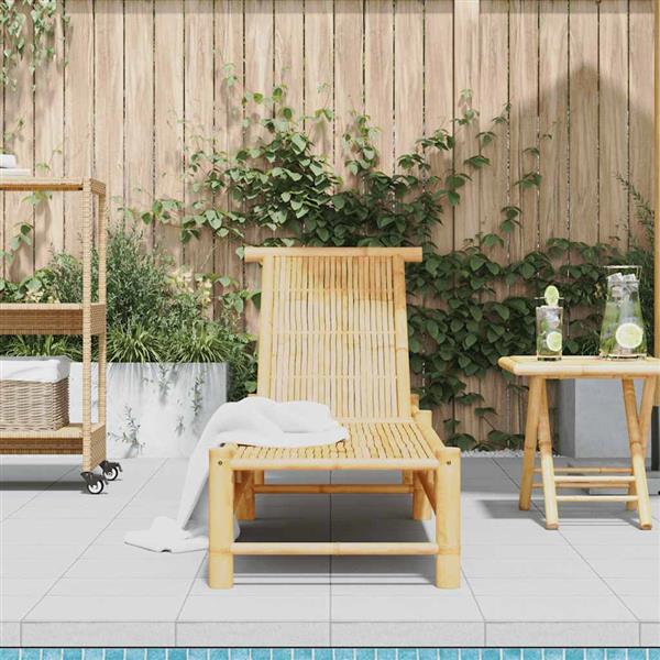 Grote foto vidaxl ligbed 55x199x30 cm bamboe tuin en terras tuinmeubelen