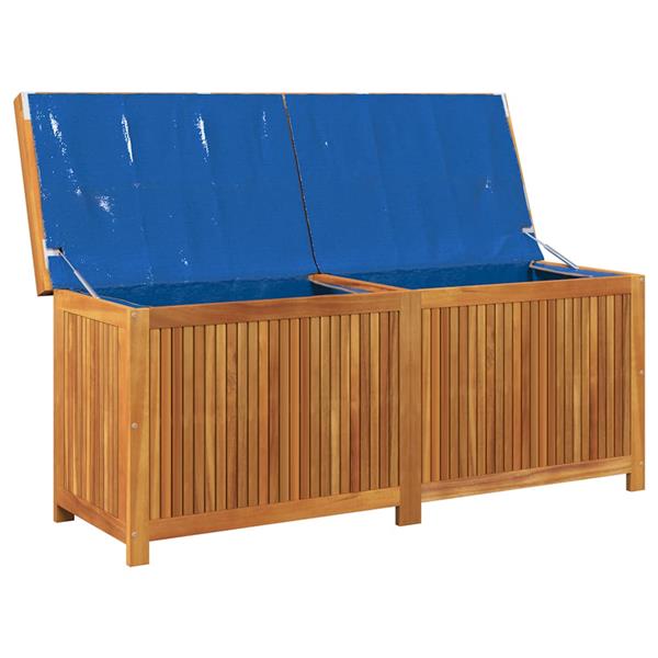 Grote foto vidaxl kussenbox voor buiten 150x50x60 5 cm massief acaciahout tuin en terras overige tuin en terras