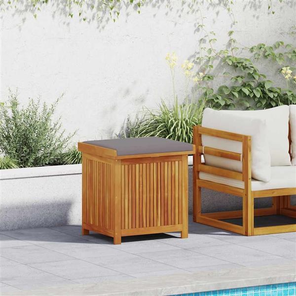 Grote foto vidaxl kussenbox voor buiten 60x50x61 cm massief acaciahout tuin en terras overige tuin en terras