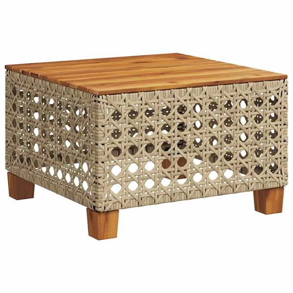 Grote foto vidaxl 5 delige loungeset met kussens poly rattan beige tuin en terras tuinmeubelen
