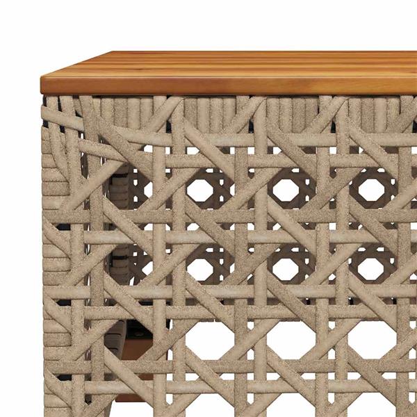 Grote foto vidaxl 5 delige loungeset met kussens poly rattan beige tuin en terras tuinmeubelen
