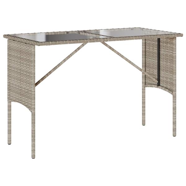 Grote foto vidaxl 3 delige tuinset met kussens poly rattan lichtgrijs tuin en terras tuinmeubelen