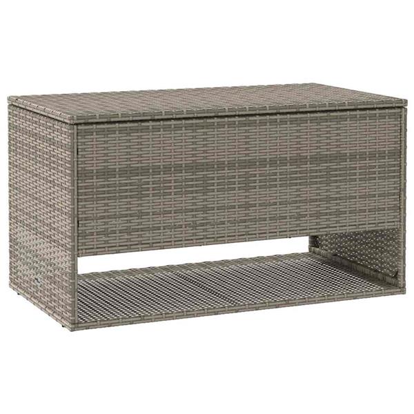 Grote foto vidaxl opbergbox voor buiten 100x55x55 5 cm poly rattan grijs tuin en terras overige tuin en terras