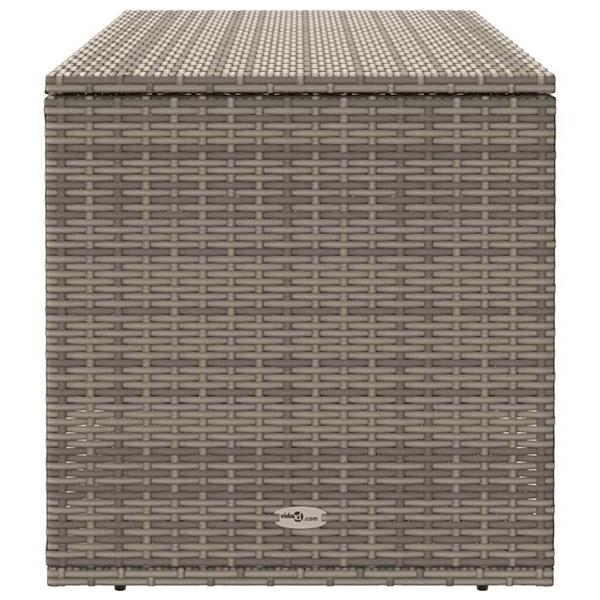 Grote foto vidaxl opbergbox voor buiten 100x55x55 5 cm poly rattan grijs tuin en terras overige tuin en terras