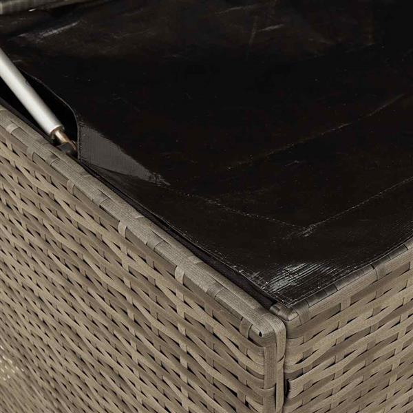 Grote foto vidaxl opbergbox voor buiten 100x55x55 5 cm poly rattan grijs tuin en terras overige tuin en terras