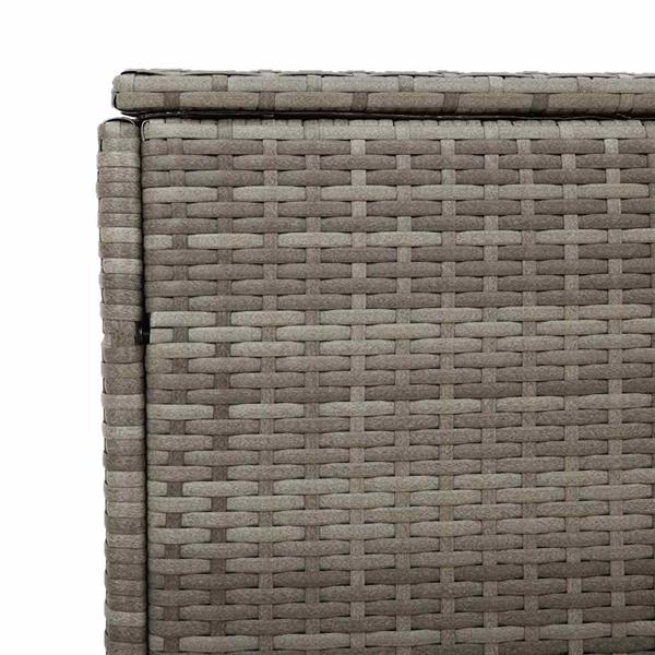 Grote foto vidaxl tuinbox 220x50x58 cm poly rattan grijs tuin en terras overige tuin en terras