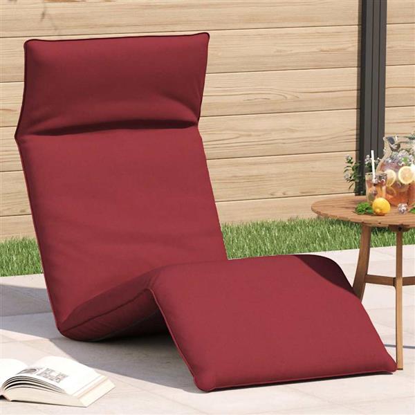 Grote foto vidaxl ligstoel inklapbaar 175x54x8 5 cm oxford stof wijnrood tuin en terras tuinmeubelen
