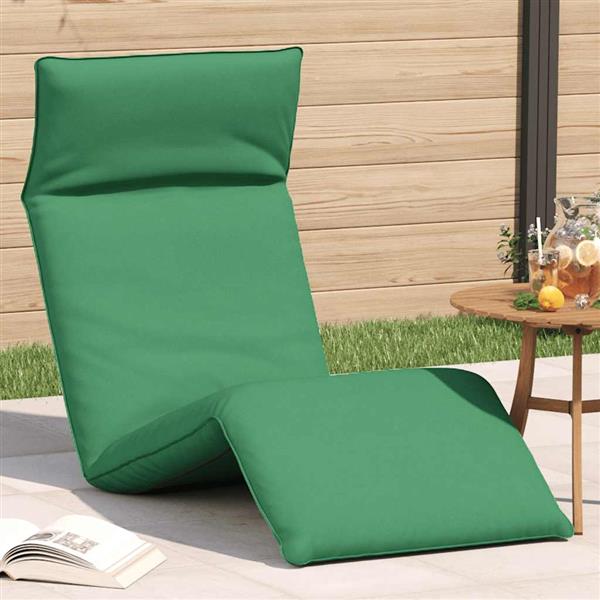 Grote foto vidaxl ligstoel inklapbaar 175x54x8 5 cm oxford stof groen tuin en terras tuinmeubelen