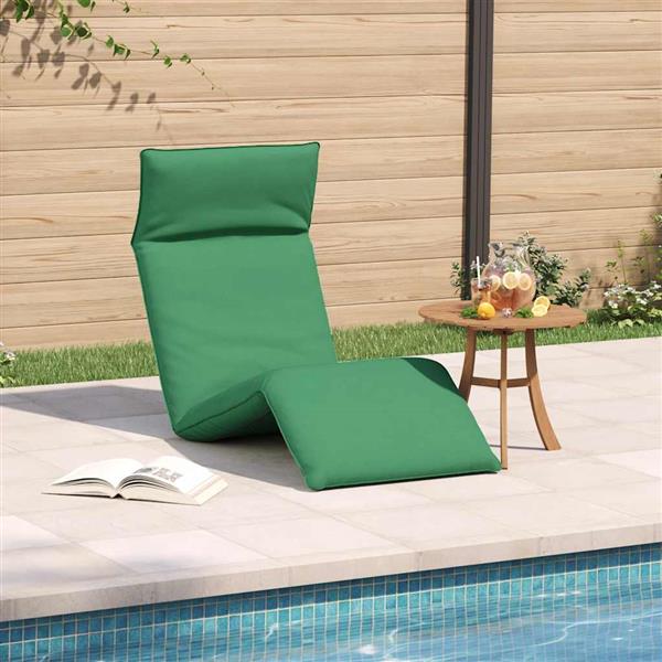 Grote foto vidaxl ligstoel inklapbaar 175x54x8 5 cm oxford stof groen tuin en terras tuinmeubelen