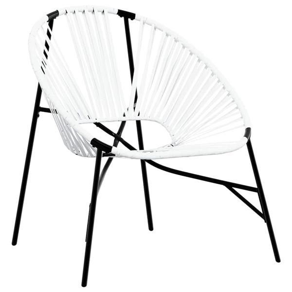 Grote foto vidaxl tuinstoelenset 3 delig poly rattan zwart en wit tuin en terras tuinmeubelen