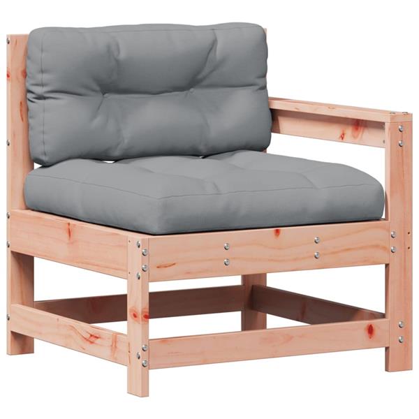 Grote foto vidaxl 3 delige loungeset met kussens massief douglashout tuin en terras tuinmeubelen