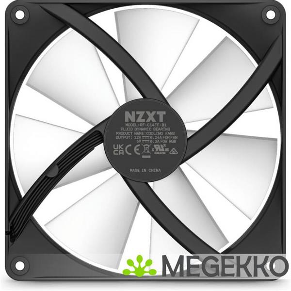 Grote foto nzxt f140 core 140mm rgb fan twin black computers en software overige computers en software