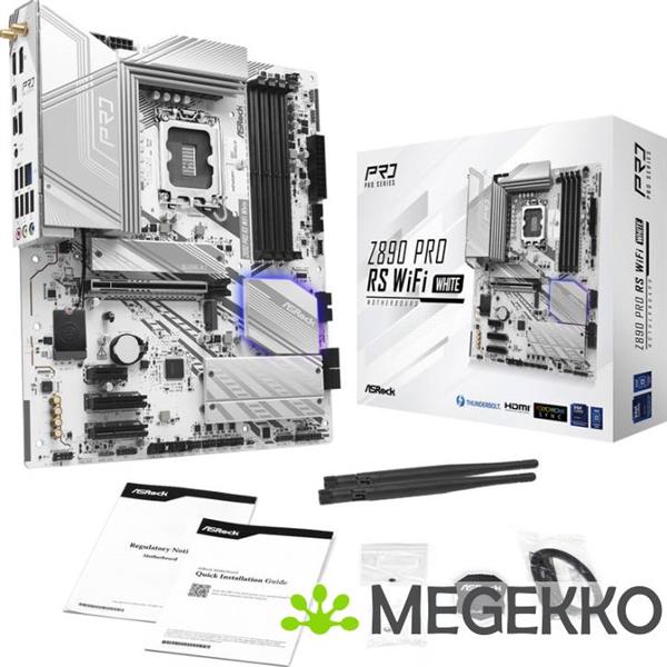 Grote foto asrock z890 pro rs wifi white computers en software moederborden
