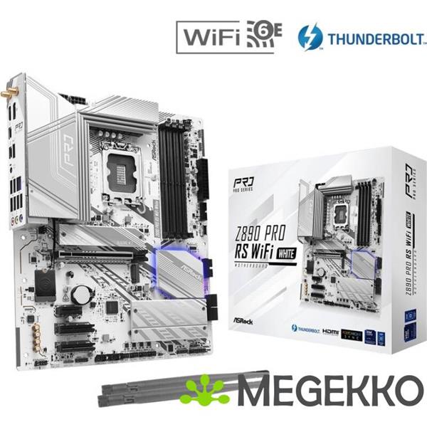 Grote foto asrock z890 pro rs wifi white computers en software moederborden
