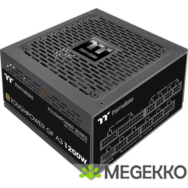 Grote foto thermaltake toughpower gf a3 power supply unit 1200 w 24 pin atx atx zwart computers en software overige