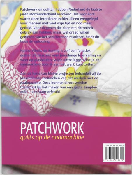 Grote foto patchwork quilts op de naaimachine patchwork quilt bibliotheek boeken hobby en vrije tijd
