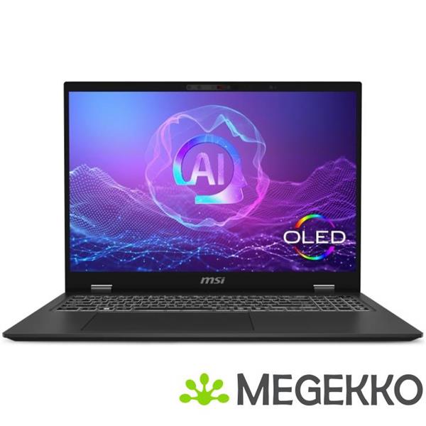 Grote foto msi prestige 16 ai evo b2vmg 021nl 16 intel core ultra 7 oled laptop computers en software overige computers en software