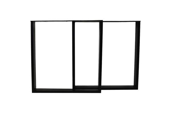 Grote foto tafelpoten u model 70x10x72 zwart metaal set van 2 huis en inrichting eettafels