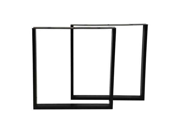 Grote foto tafelpoten u model 70x10x72 zwart metaal set van 2 huis en inrichting eettafels