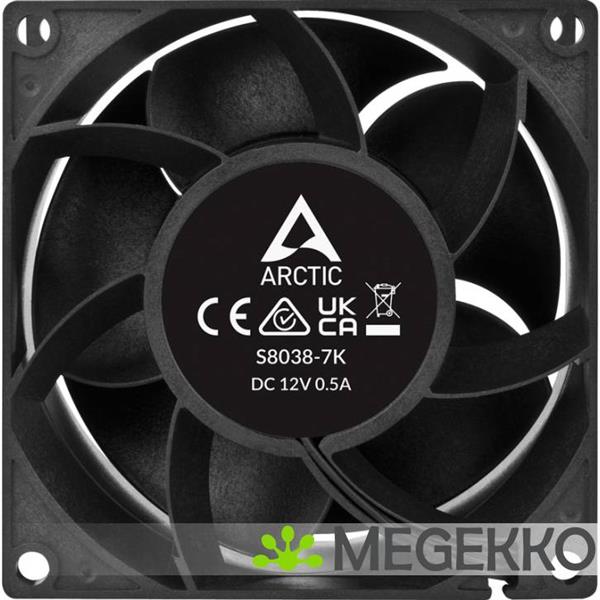 Grote foto arctic s8038 7k processor ventilator 8 cm zwart 1 stuk s computers en software overige computers en software