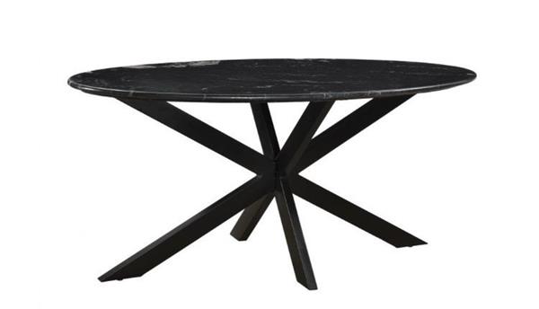 Grote foto eettafel ovaal marmer zwart 180x90x75 cm huis en inrichting eettafels