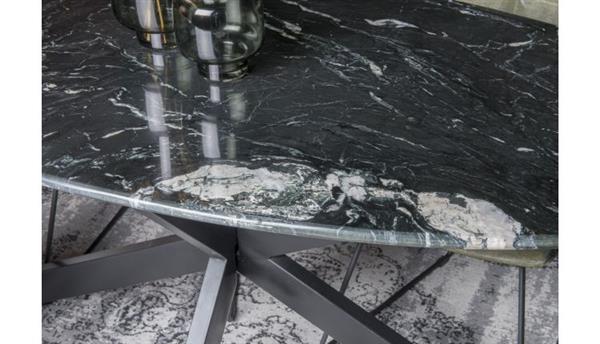 Grote foto eettafel ovaal marmer zwart 180x90x75 cm huis en inrichting eettafels