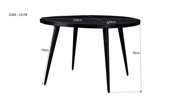 Grote foto eettafel kala justin rond 120 cm huis en inrichting eettafels