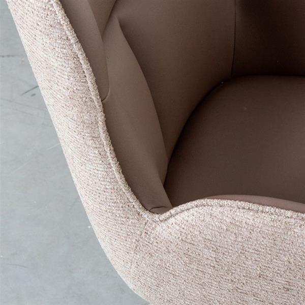 Grote foto eetkamerstoel lasse 60x65x90 cm bruin microvezel taupe canyon taupe metaal leverbaar in week 20 huis en inrichting stoelen