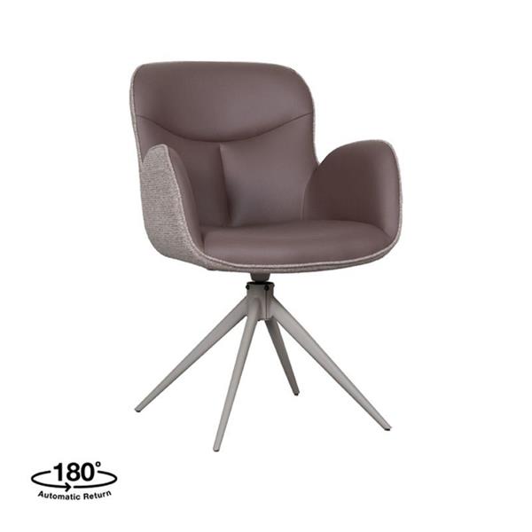 Grote foto eetkamerstoel lasse 60x65x90 cm bruin microvezel taupe canyon taupe metaal leverbaar in week 20 huis en inrichting stoelen