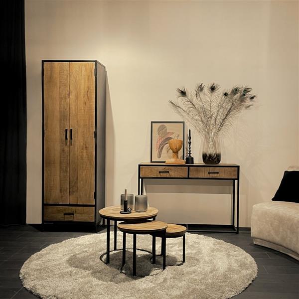 Grote foto sidetable sturdy 2 lades 120x35x80 cm huis en inrichting eettafels