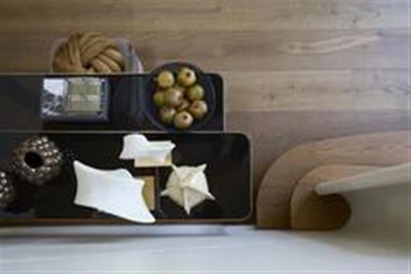 Grote foto wandtafel set van 2 brons smoke glas huis en inrichting eettafels