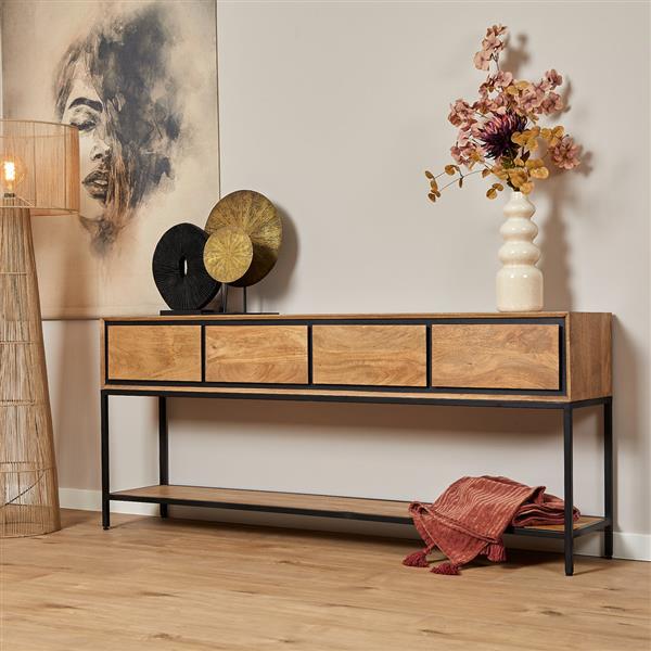 Grote foto sidetable richwood 180 cm huis en inrichting eettafels