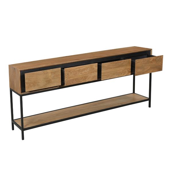 Grote foto sidetable richwood 180 cm huis en inrichting eettafels