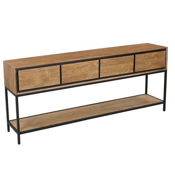 Grote foto sidetable richwood 180 cm huis en inrichting eettafels