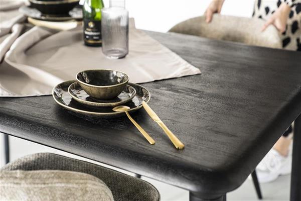 Grote foto eettafel jiska zwart mangohout verkrijgbaar in 3 maten huis en inrichting eettafels
