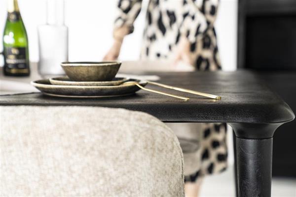 Grote foto eettafel jiska zwart mangohout verkrijgbaar in 3 maten huis en inrichting eettafels