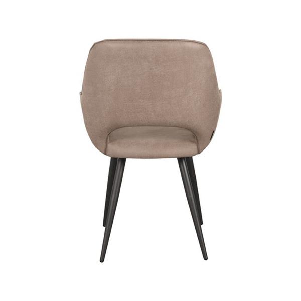 Grote foto eetkamerstoel fer 58x57x87 cm micro suede taupe huis en inrichting stoelen