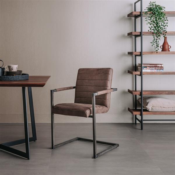 Grote foto eetkamerstoel rocca bull brown huis en inrichting stoelen