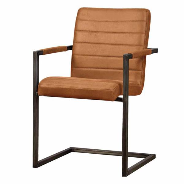 Grote foto eetkamerstoel rocca bull cognac huis en inrichting stoelen
