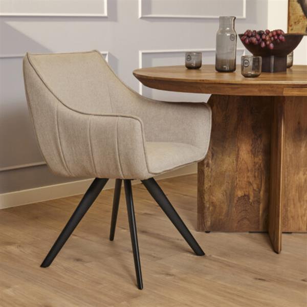 Grote foto eetkamerstoel luca taupe huis en inrichting stoelen
