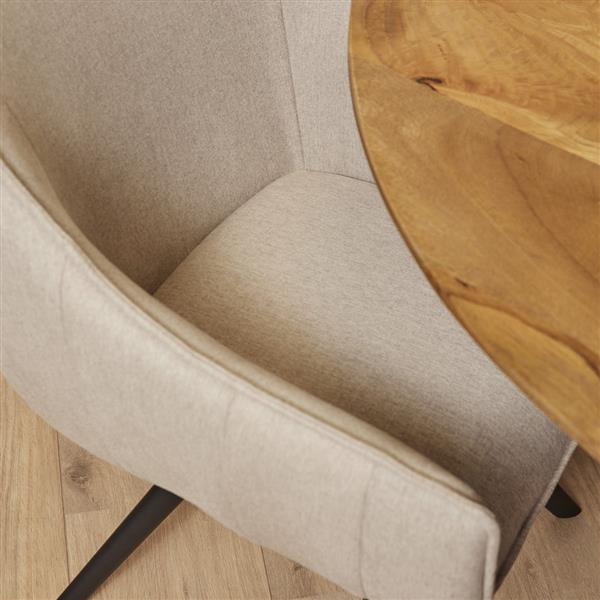 Grote foto eetkamerstoel luca taupe huis en inrichting stoelen