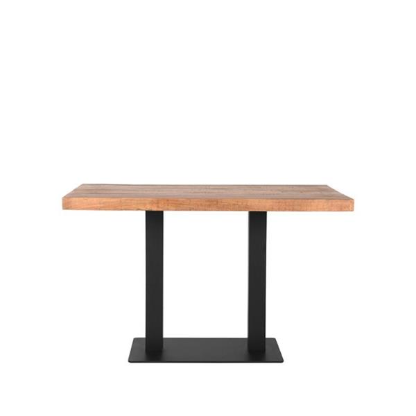 Grote foto restauranttafel louisiana 120x70x78 cm rough mangohout huis en inrichting eettafels