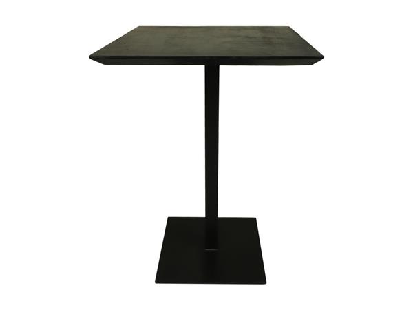 Grote foto bartafel zelhem swiss edge 75x75x106 cm zwart acaciahout huis en inrichting eettafels