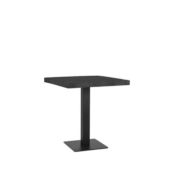 Grote foto restauranttafel louisiana 70x70 cm zwart mangohout huis en inrichting eettafels