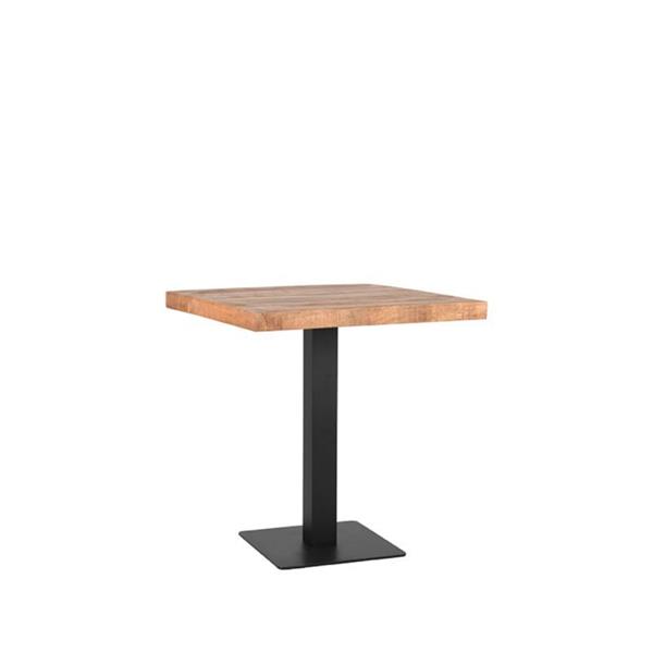 Grote foto restauranttafel louisiana 70x70 cm rough mangohout huis en inrichting eettafels