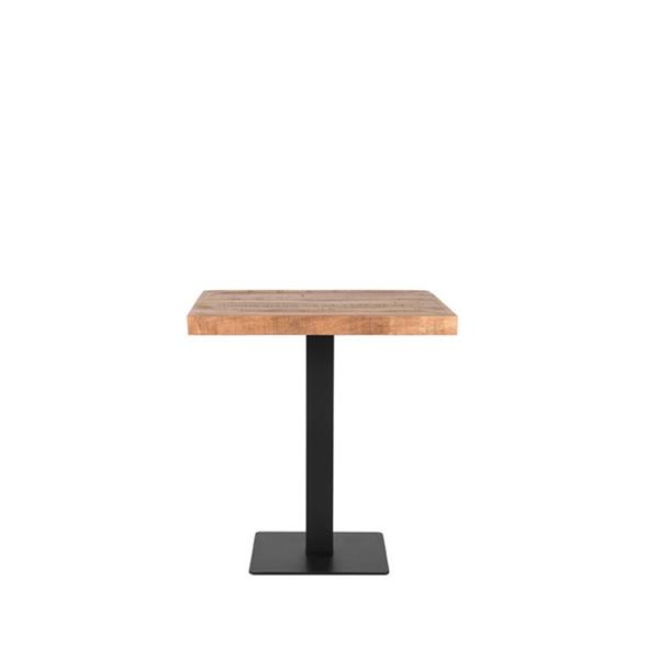 Grote foto restauranttafel louisiana 70x70 cm rough mangohout huis en inrichting eettafels